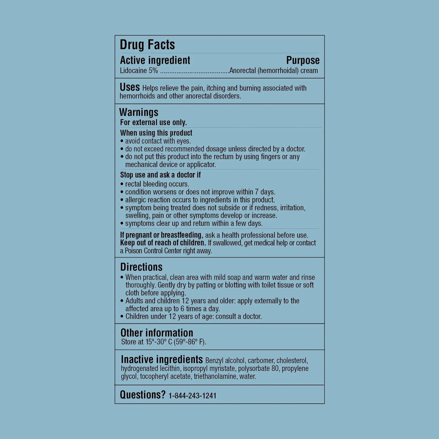 Curist 5% Lidocaine Numbing Cream - 6 oz (170 g) XL Tube - Soothing Numbing Cream for Temporary Discomfort, Itching, and Burning from Hemorrhoids Lidocaine 5% (1 Pack - 6 oz Tube) CuristBuy Supplements Australia