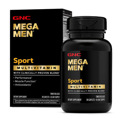 GNC Mega Men Sport Multivitamin | Performance, Muscle Function, and General Health | 90 Count GNC buy supplements Au