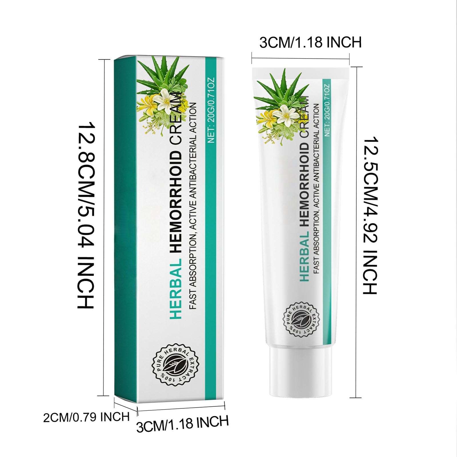 Hushblade Hemorrhoid Body Cream, Natural Herbal Hemorrhoid Cream, for Men and Women Moisturizing and Nourishing HushbladeBuy Supplements Australia