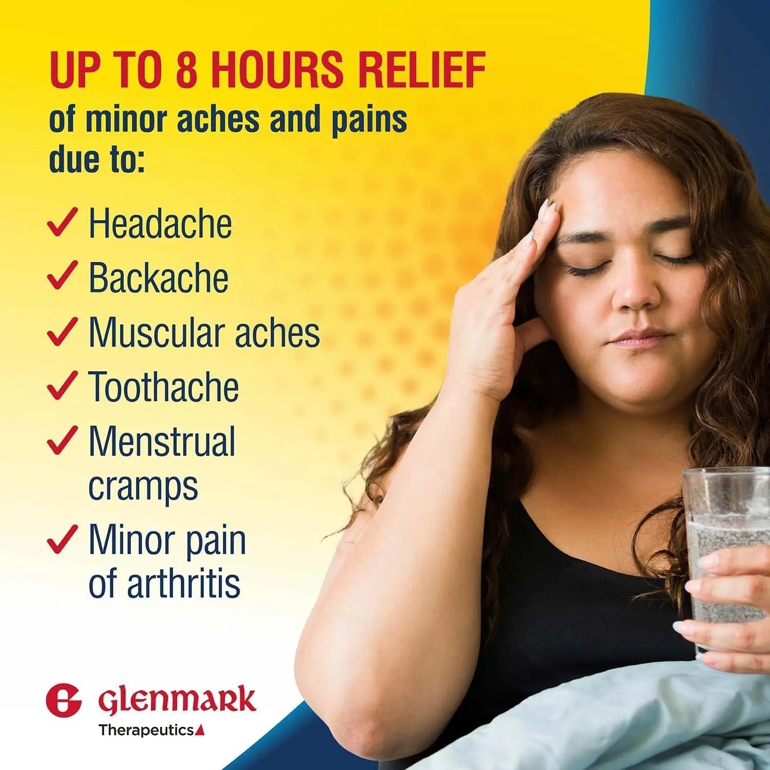 Dual Action Acetaminophen 250mg and Ibuprofen 125mg Caplets, Up to 8h of Pain Relief for Minor Aches and Pain, Headaches, Toothache, Backache, Menstrual Cramps, Minor Arthritis Pain, 216 Count Glenmark TherapeuticsBuy Supplements Australia