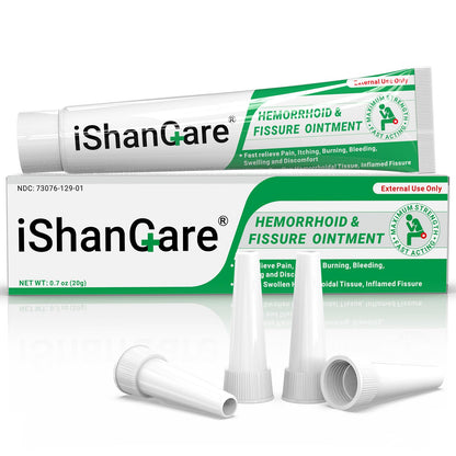 Hemorrhoid Cream, Hemorrhoid & Fissure Treatment Ointment Extra Strength, Relief Anal Pain, Itching, Bleeding, Swelling, Discomfort, Natural Herbs Fast Acting Ingredients, Contains Vitamin E ishancareBuy Supplements Australia