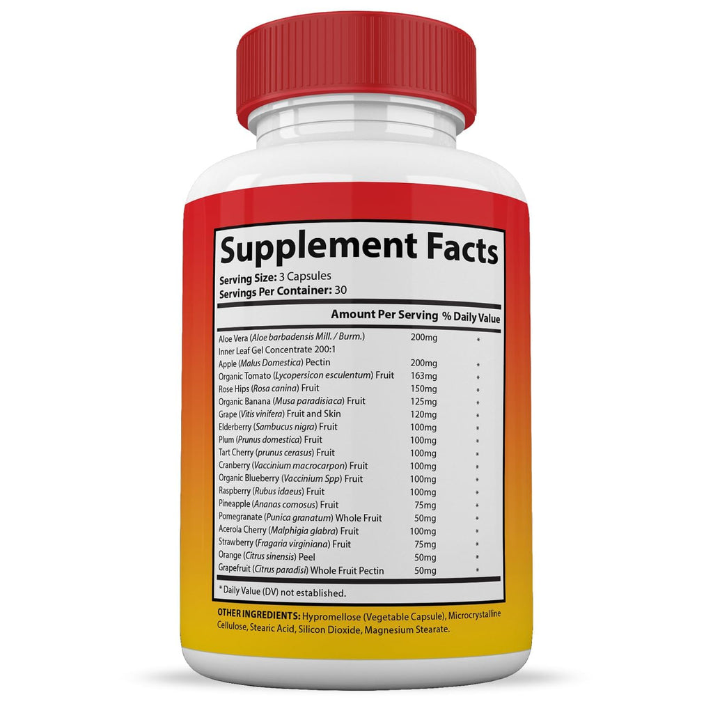 (10 Pack) Vital Fruits and Veggies Supplement Whole Food Red & Green Superfoods Non GMO Vegan Friendly 900 Veggie Capsules 10 Bottles Justified Laboratories buy supplements Au