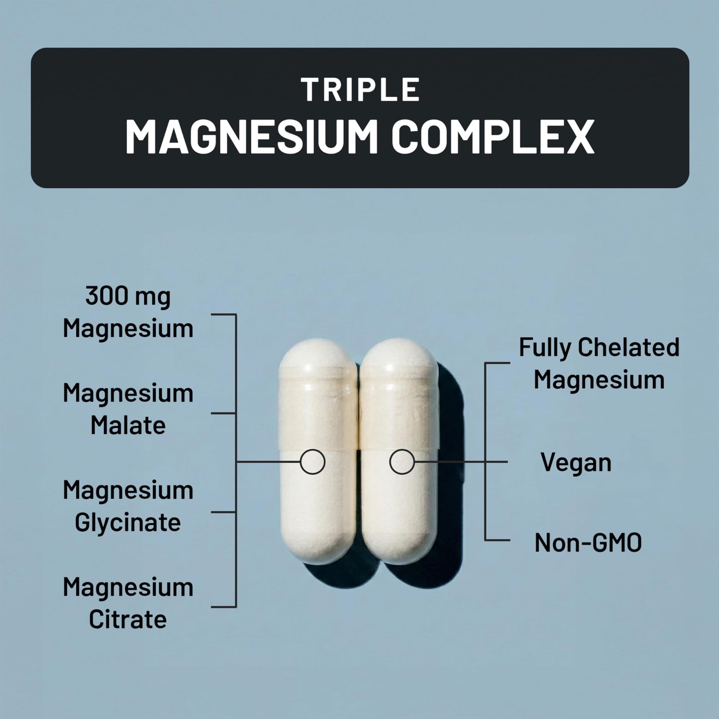 NatureWise Triple Magnesium Complex - High Absorption Magnesium Glycinate + Malate + Citrate for Muscle Nerve & Sleep Support - Vegan 90 Capsules NatureWise buy supplements Au