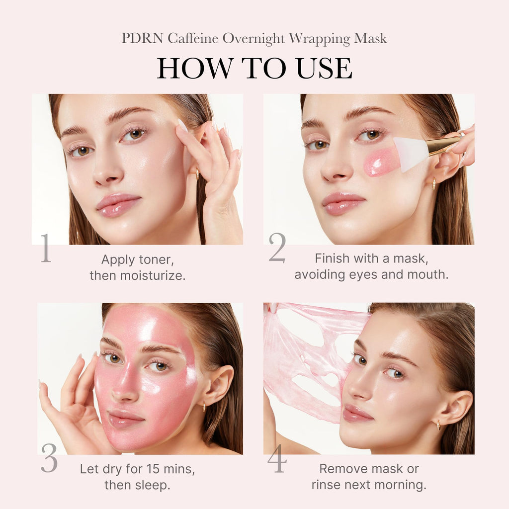 medicube Wrapping Mask PDRN Caffeine Overnight Peel Off Facial Mask | Firming, Depuffing & Hydration | Caffeine, Collagen For Refined, Glass Skin & Face Contour Support | Korean Skin Care, 2.53 fl.oz medicubeBuy Supplements Australia