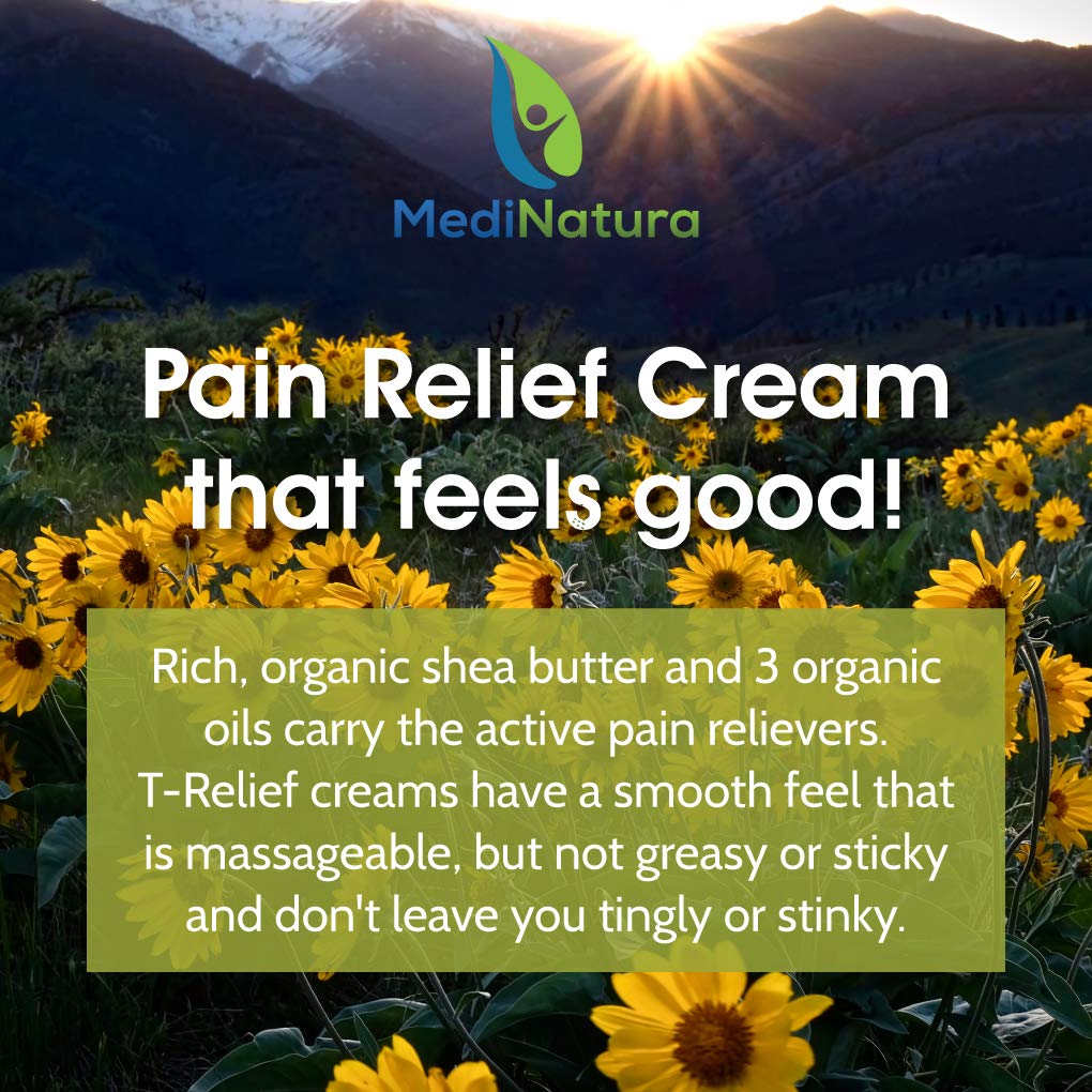 T-Relief Pain Relief cream,[114g] 4 oz MediNaturaBuy Supplements Australia