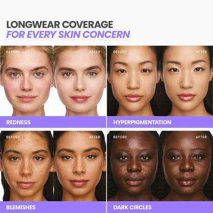 Wonderskin Hyper Bond All-Day Stay Serum Foundation – Waterproof, Transfer-Proof, 24HR Longwear Face Makeup with Niacinamide & Hyaluronic Acid – Lightweight, Natural Finish (Moonstone) WonderskinBuy Supplements Australia