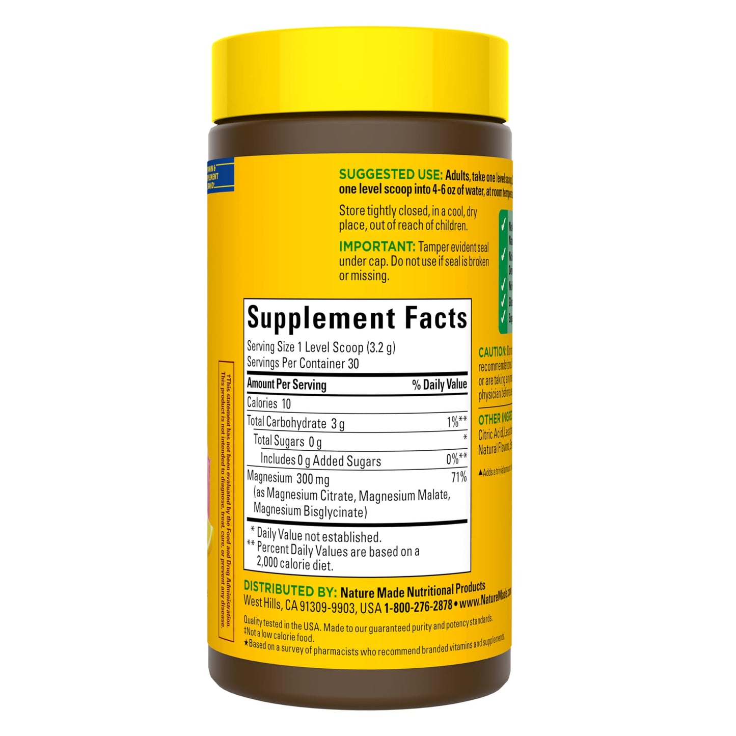Nature Made High Absorption Magnesium Complex Drink Mix Powder, Magnesium Citrate, Glycinate & Malate 3-in-1 Blend, Pink Lemonade Flavor, 96 g, 30 Day Supply Nature Made buy supplements Au