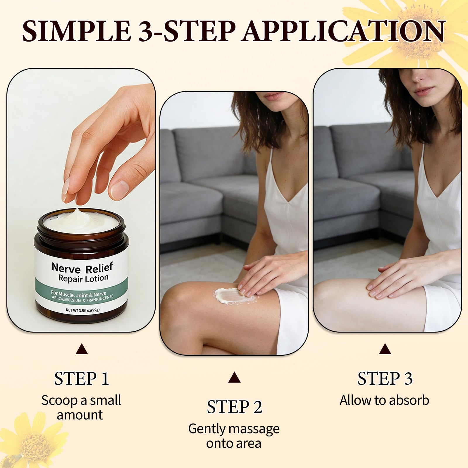 BLOWADM Nerve Cream,Neuropathy Lotion With Arnica,Magnesium For Joint,Daily Nourishment For Knee,Lumbar,Neck,Hand And Foot(3.5oz BLOWADMBuy Supplements Australia