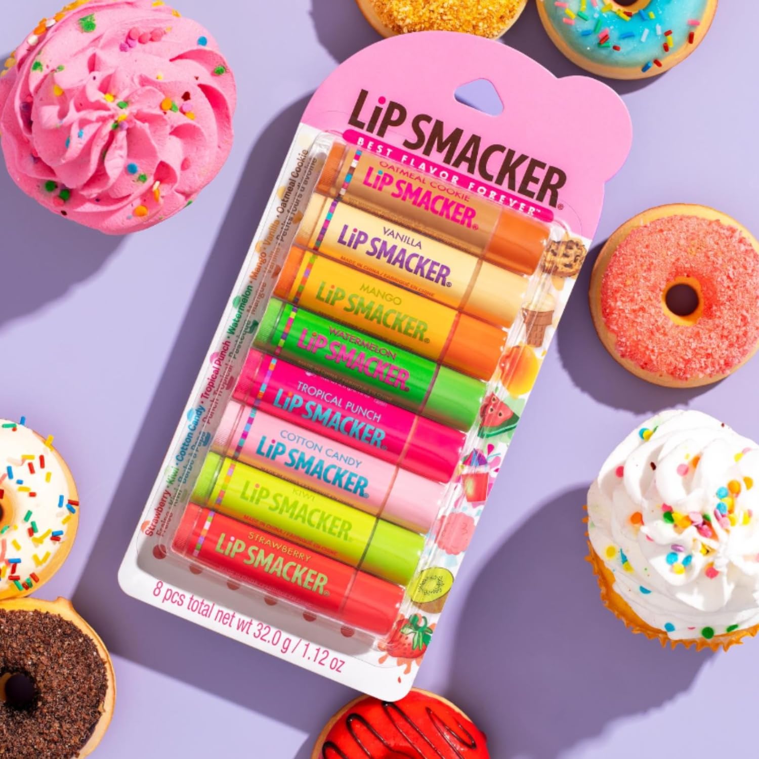 Lip Smacker Original & Best Holiday Flavored Lip Balm Party Pack, Oatmeal Cookie, Vanilla, Mango, Watermelon, Tropical Punch, Cotton Candy, Kiwi, Strawberry, Clear Lip SmackerBuy Supplements Australia