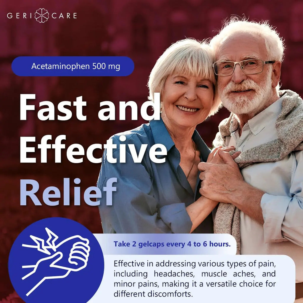 Extra Strength Rapid Release Pain Relief Gelcaps, 100count GeriCareBuy Supplements Australia