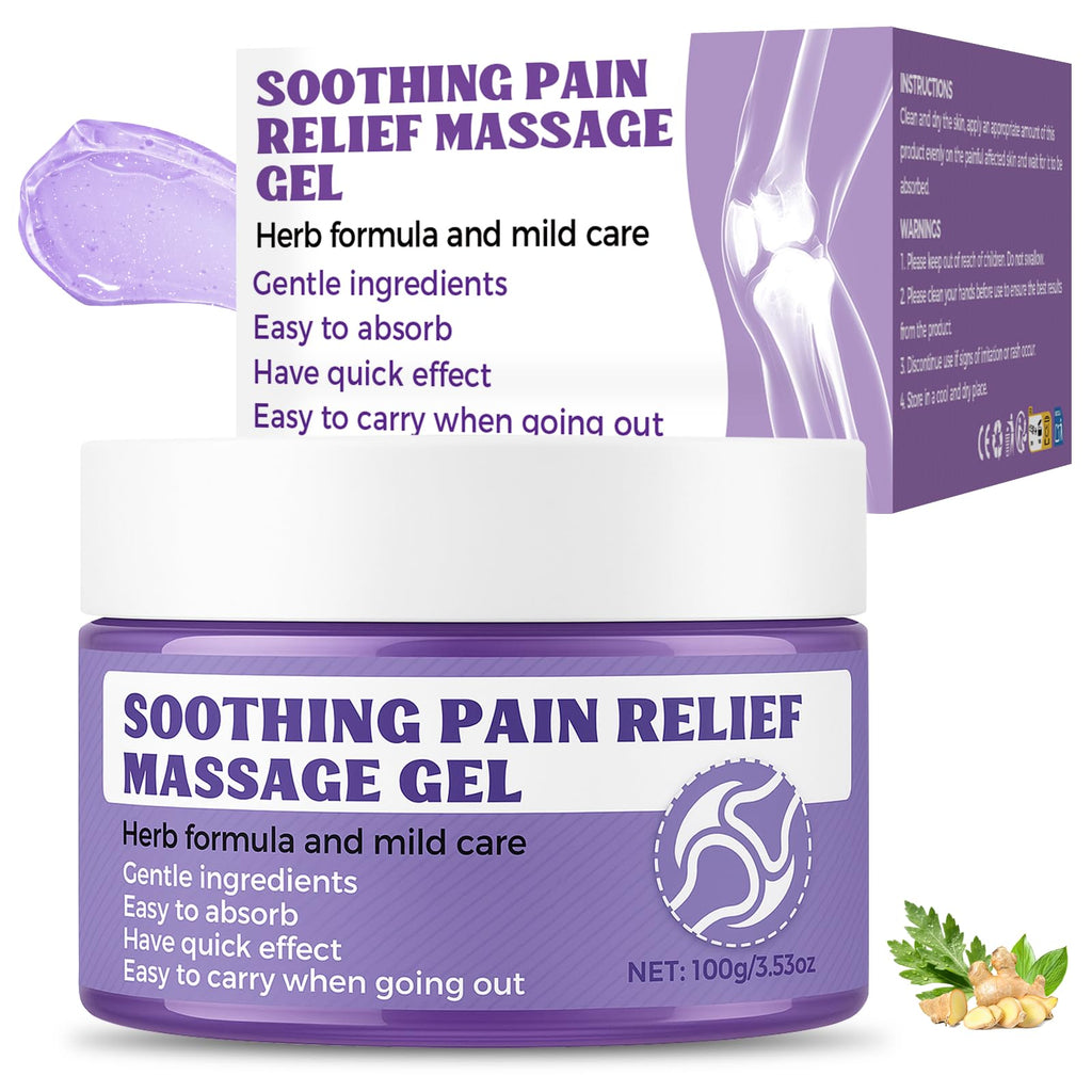Soothing Massage Gel (100g) - Joint Relief Purple Gel, Natural Ingredients Soothing Relief Cream, Fast-Absorbing Jointgel Cream for Soothing Joint, Shoulder, Knee, Back, Lumbar & Muscle Stiffness VereclueBuy Supplements Australia