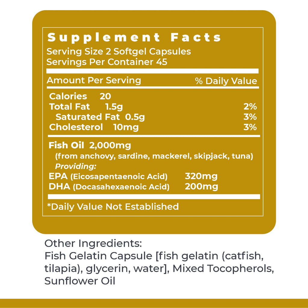 Premier Research Labs EPA DHA Marine Softgels - Omega 3 Fish Oil, EPA DHA Omega 3 Supplement, Fatty Acids for Women & Men, Natural - 90 Softgel Capsules Premier Research Labs buy supplements Au
