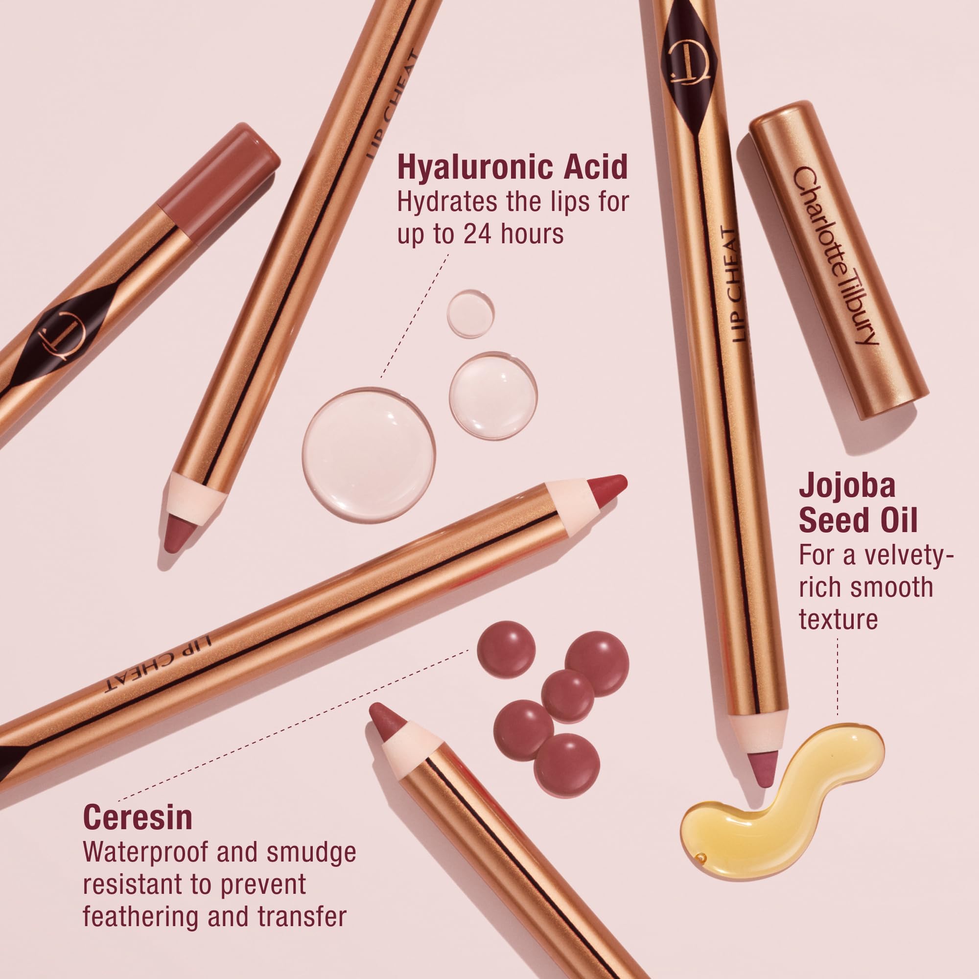 Charlotte Tilbury Lip Cheat Lip Liner Pencil - Gives Lips a Fuller-Looking, Defined Pout - Enriched with Jojoba Oil & Hyaluronic Acid - Waterproof, Smudge-Proof & Transfer-Proof - Foxy Brown Charlotte TilburyBuy Supplements Australia