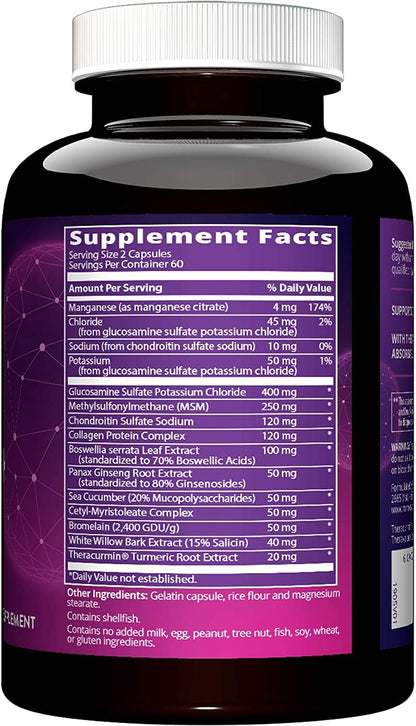 MRM Nutrition Joint Synergy™+ | Joint Health | with Theracurcumin® | Gluten-Free | 120 Capsules MRMBuy Supplements Australia