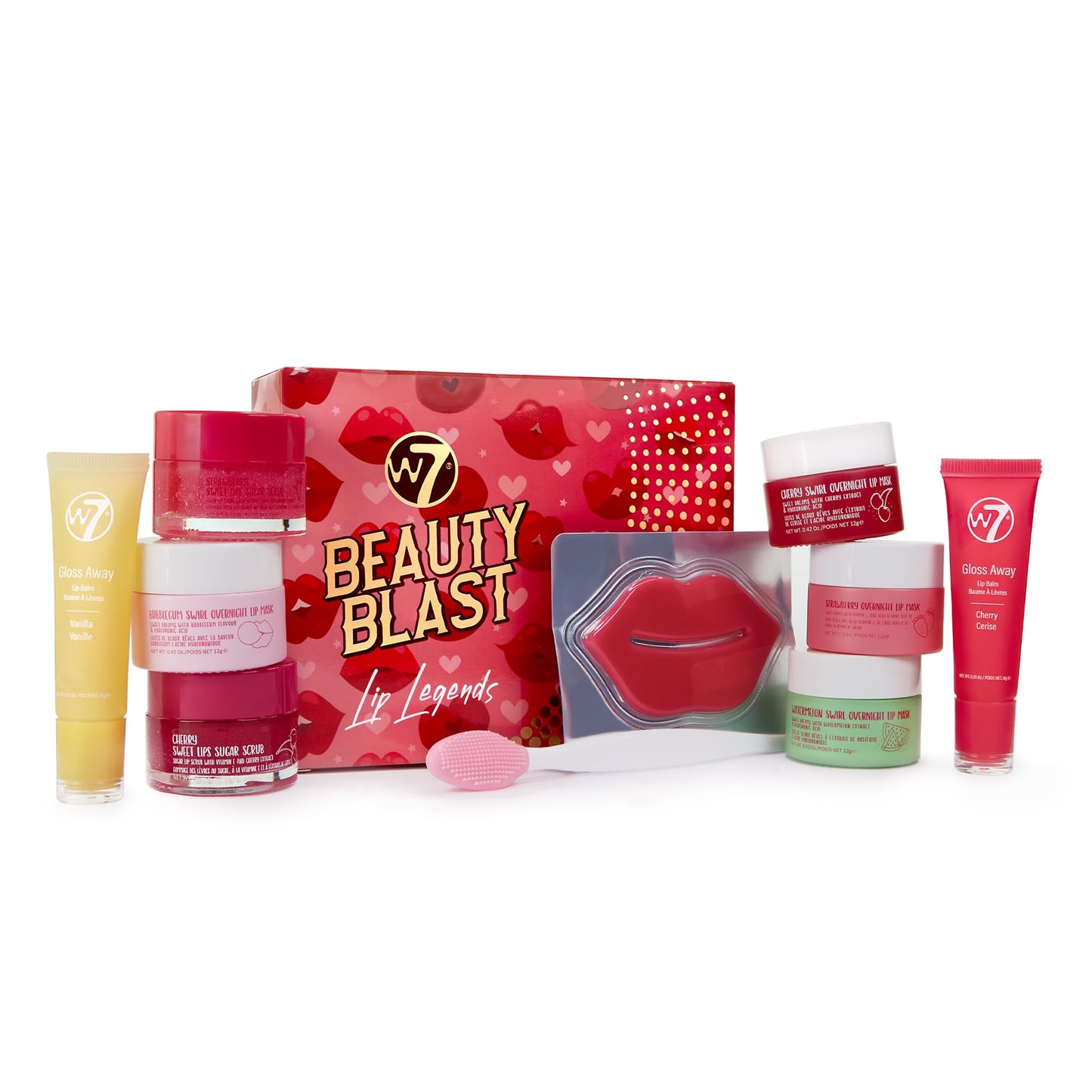 W7 Beauty Blast Lip Legends Sweet Dreams Lip Care Set - Lip Masks, Scrubs, Balms and More – Exclusive W7 Sweet Dreams Flavors Included W7Buy Supplements Australia
