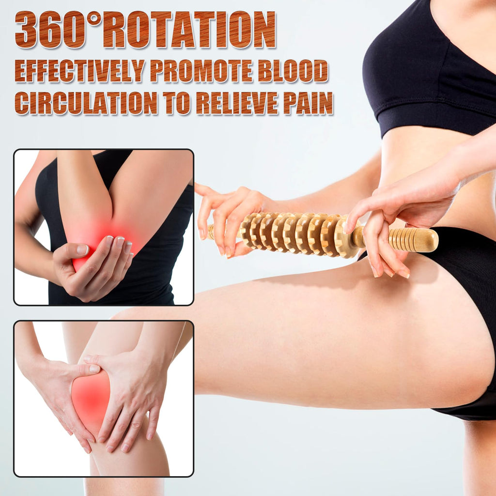KintKita Wood Therapy Massage Tools,Wooden Massager Stick Roller Lymphatic Drainage Tool,Maderoterapia Kit Self Massage Roller Tool for Cellulite Reduction,Muscle Tension and Body Shaping,Contouring KintKita buy supplements Au