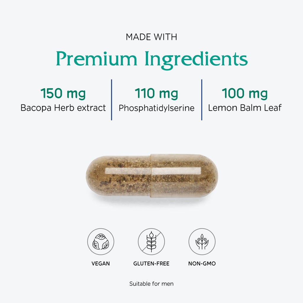 Vitanica MindBlend, Brain Support, Vegan, 60 Capsules VitanicaBuy Supplements Australia