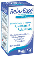 Box of Health Aid RelaxEase dietary supplement with blue and white design