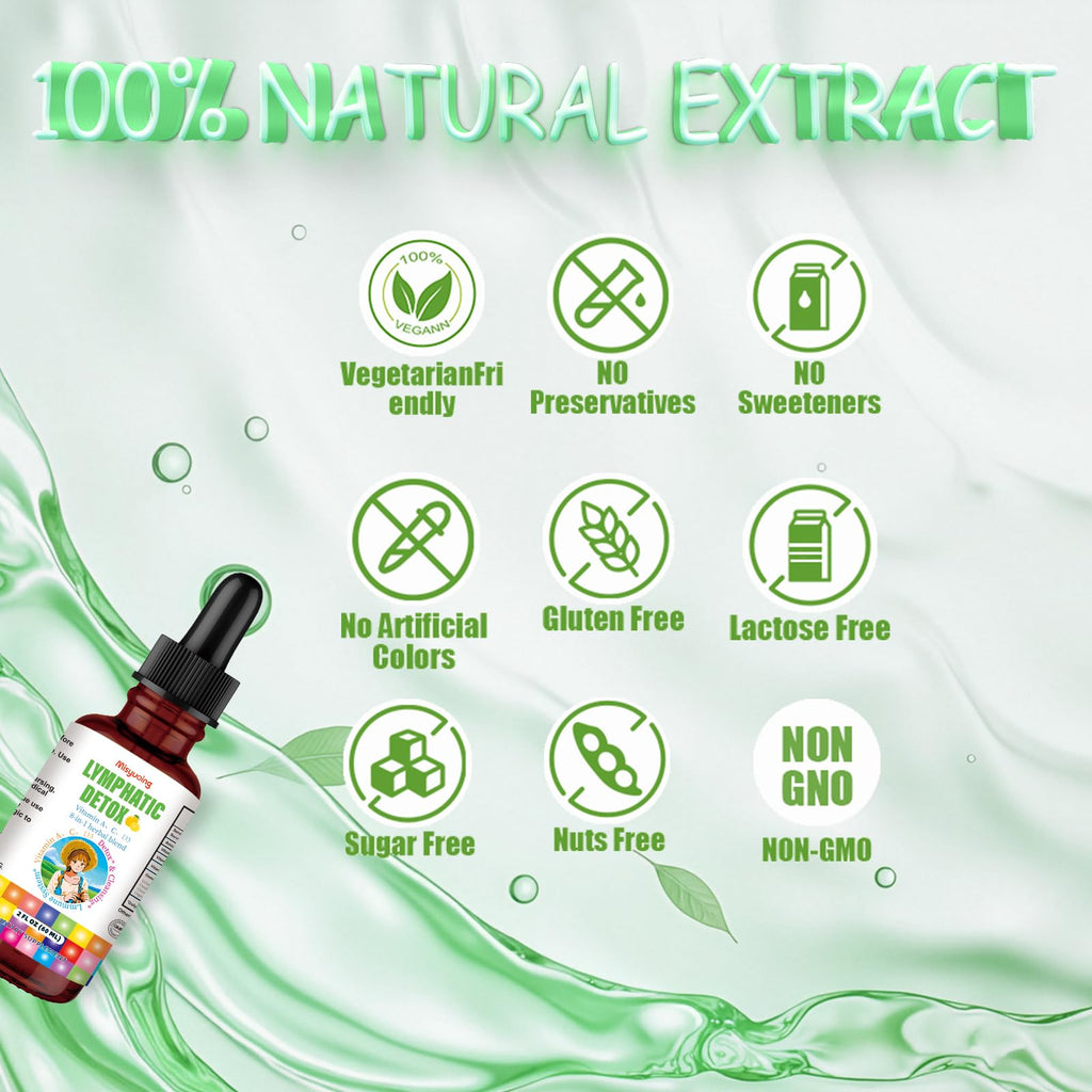 Misyvoing Liposomal Lymphatic Detox & Drainage Drops –Multivitamins A、C、D + Herbal Blend with Elderberry & Echinacea– Supports Lymphatic Drainage, Immune System & Detox Misyvoing buy supplements Au
