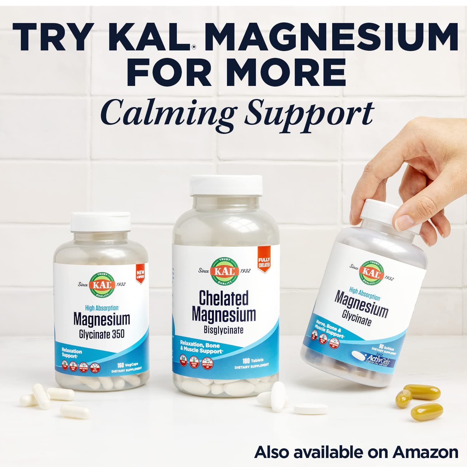 KAL Lithium Orotate 5mg, Low Dose Lithium Supplement for General Wellness Mood Support, Highly Bioavailable, Vegan, 60-Day Guarantee,