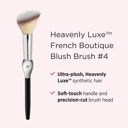 IT Cosmetics Heavenly Luxe French Boutique Blush Brush #4 - Angled Blush Brush for Cheeks - Liquid & Powder Blush Brush - Makeup Brush With Award-Winning Heavenly Luxe Hair IT CosmeticsBuy Supplements Australia