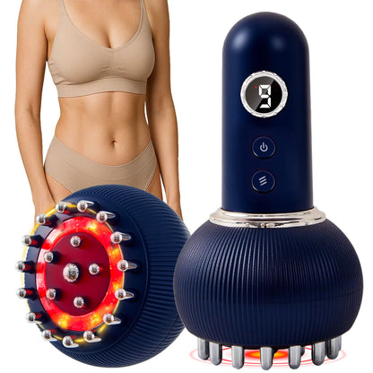 Paiaito Lymphatic Drainage Massager & Anti Cellulite Massage Tool, Helps Reduce Stretch Marks & Cellulite, for Legs, Arms & Belly, Body Sculpting Machine with Microcurrent, Light, Heat & Vibration Paiaito buy supplements Au