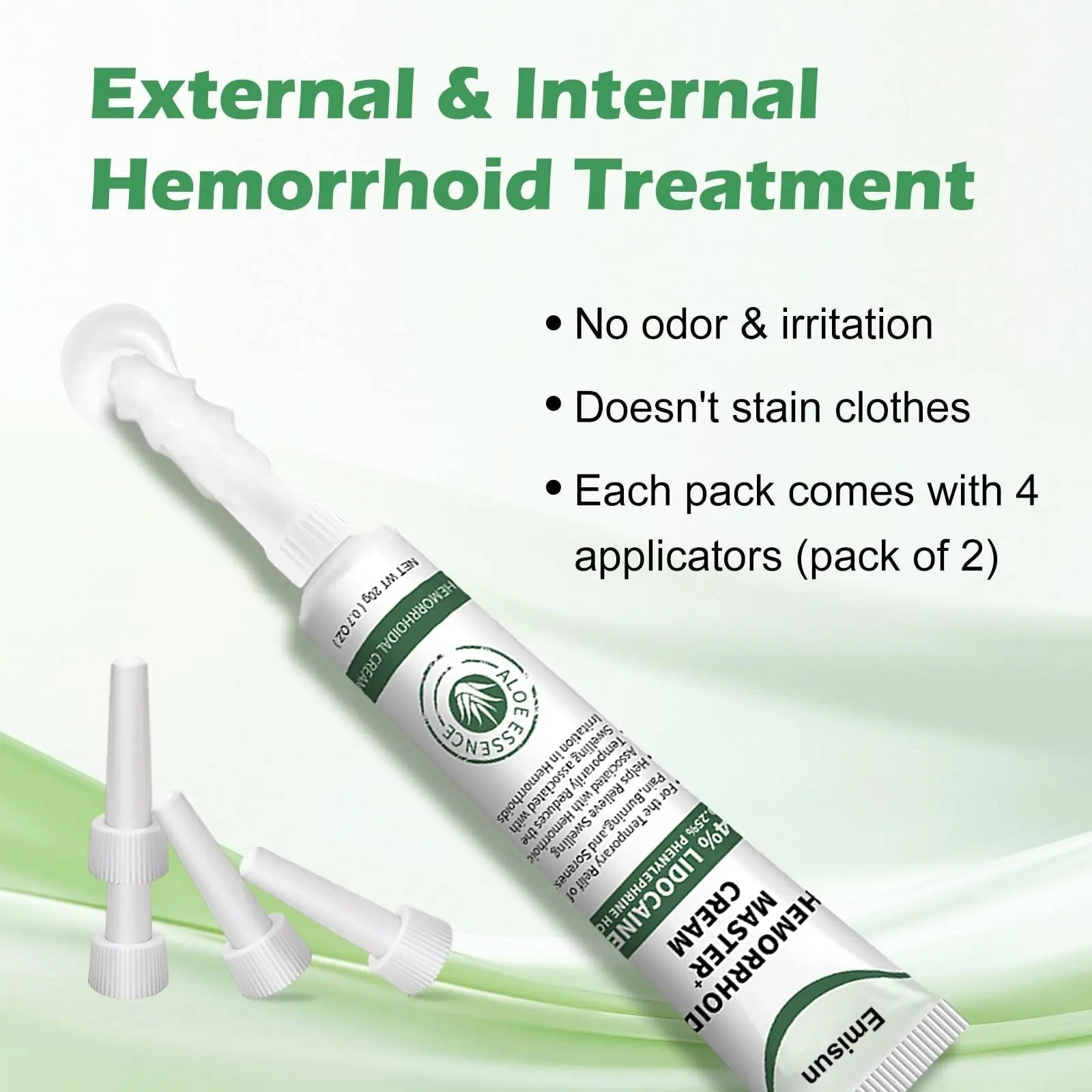 Hemorrhoid & Fissure Ointment, Hemorrhoid Treatment and Hemorrhoid Cream with Lidocaine 4% and Phenylephrine HCI for Fast Relief of Pain, Swelling, Itching, Burning, Hemorrhoidal treatment, 2 Pack-J2 EmisunBuy Supplements Australia
