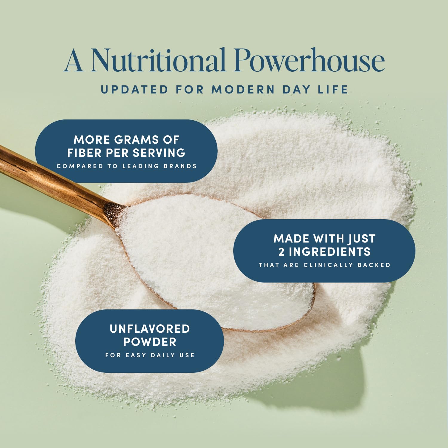 Bio.me Daily Prebiotic Fiber Powder Unflavored - 7g Per Serving - Soluble & Insoluble Fiber Supplement Powder for Women & Men - Digestive Health & Gut Health