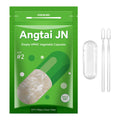 Angtai JN Vegan Empty Pill Capsules Size 2 Plant Based Clear (100 Count) Gluten Free, Non-GMO, Halal Certified Caps Filling Kit with 2 Spoons for Vegetarian DIY Your Own Supplements Angtai JNBuy Supplements Australia