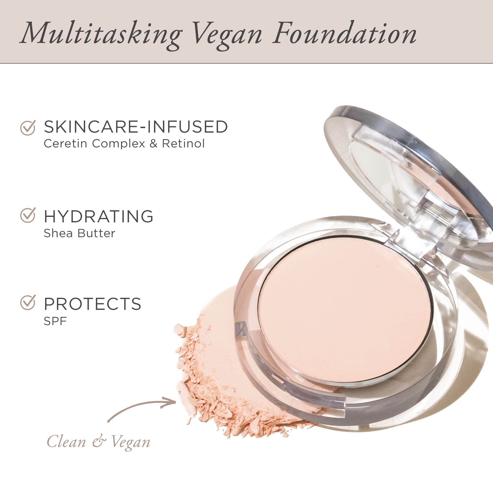 PUR Beauty 4-in-1 Pressed Mineral Makeup Powder Foundation with SPF 15 - Concealer & Finishing Compact Pressed Powder for Face - Buildable Medium to Full Coverage Foundation Powder (Fair Ivory) PÜR MINERALS buy supplements Au