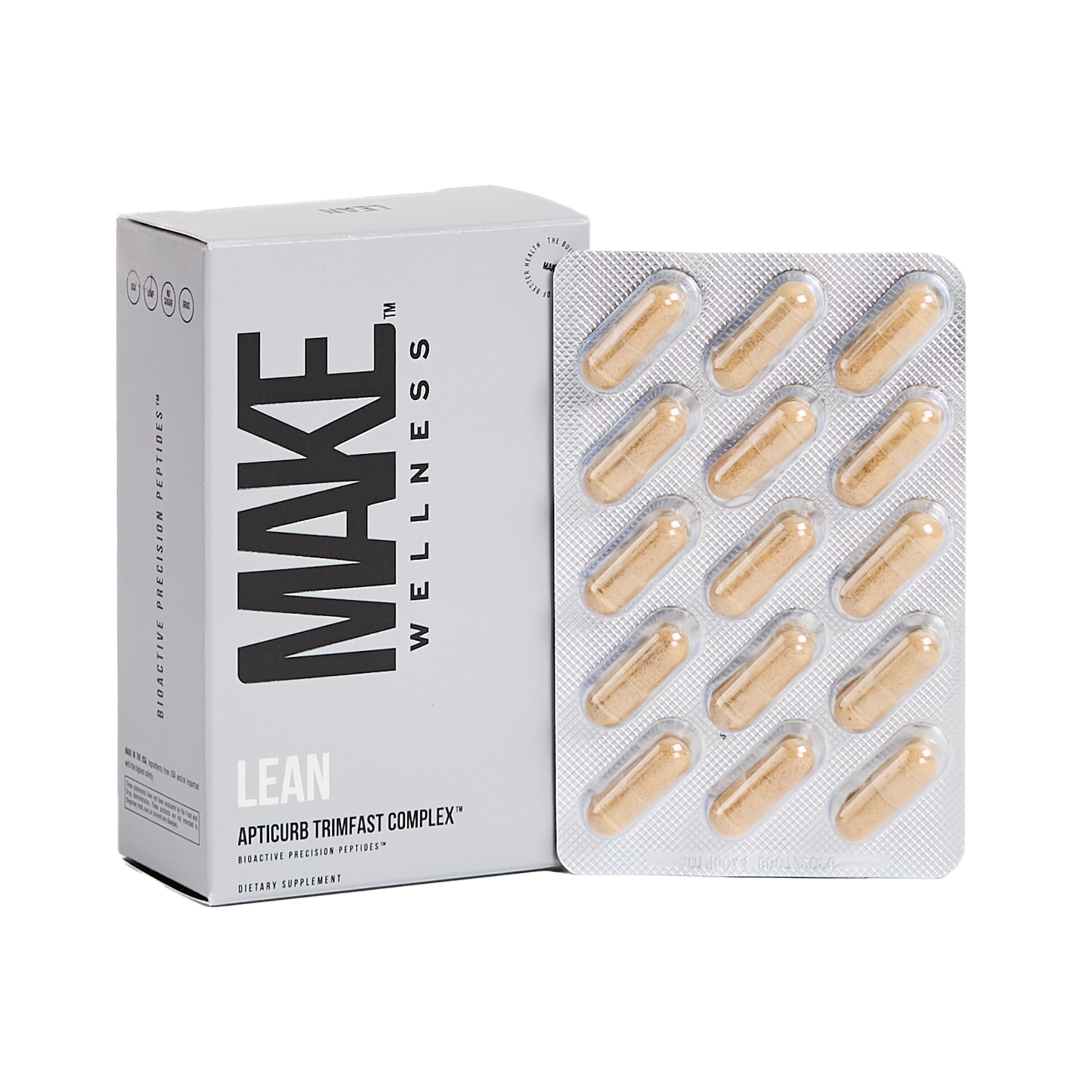 Make Wellness Lean Peptide Supplement | Supports Overall Wellness, Normal Muscle Health & Active Lifestyles | Bioactive Peptide Blend | Clean, Non-GMO Formula | 30 Servings for Daily Nutrition Make WellnessBuy Supplements Australia