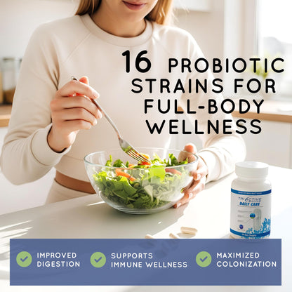 Essential Source TriActive Biotics Daily Care – Probiotics for Women and Men, 6 Billion CFU with Prebiotic Blend – Daily Digestive and Immune Support Gut Health Supplement – 30 Capsules Essential SourceBuy Supplements Australia