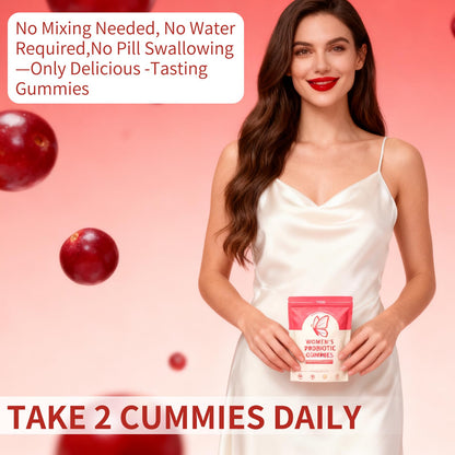Taeci Vaginal Probiotic Gummies for Women – 5 Billion CFU with Prebiotic & Cranberry Extract – Supports pH Balance, Healthy Odor & Gut Health