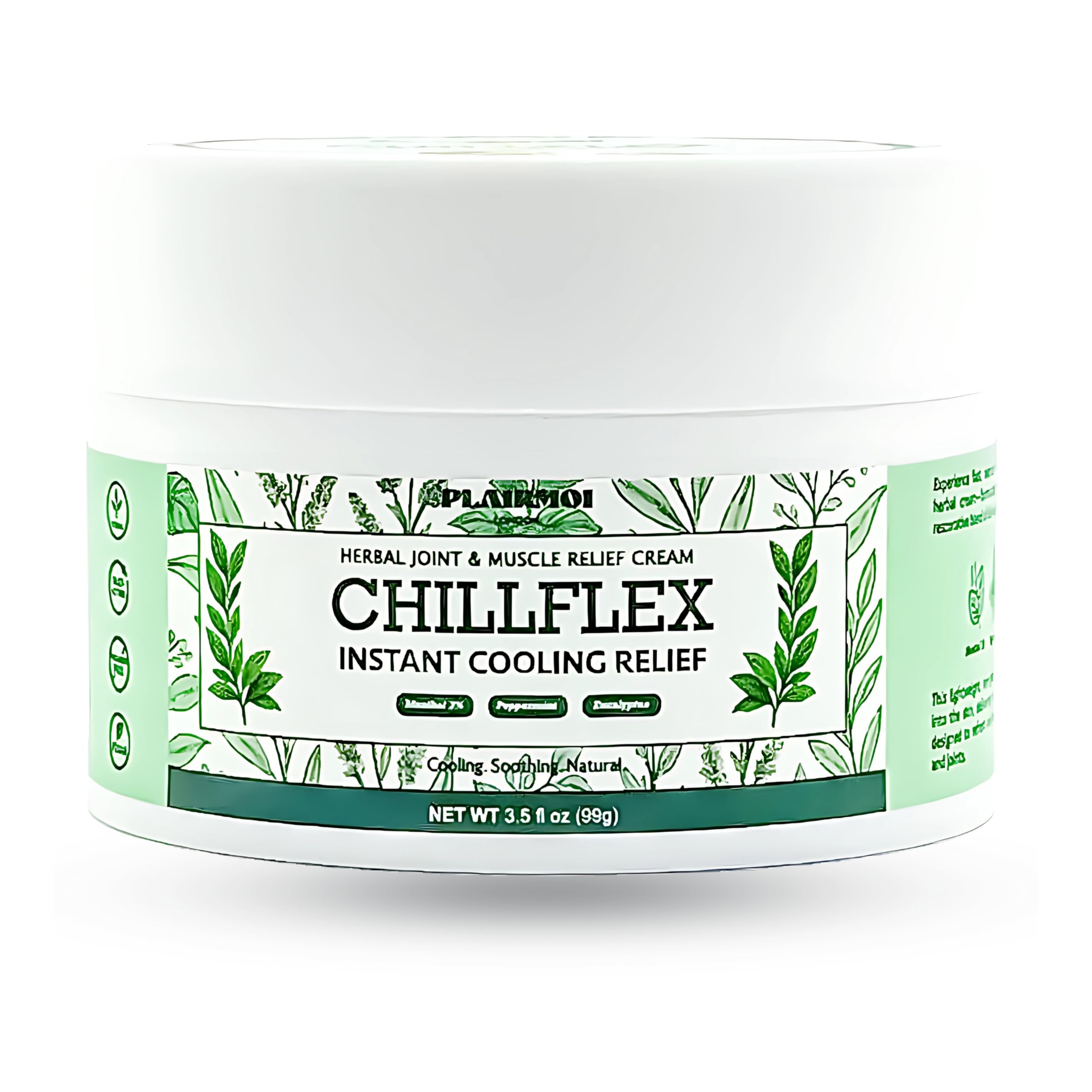 PLAIRMOI CHILLFLEX Pain Relief Gel for Muscle Aches, Joint Pain, Discomfort & Inflammation – Fast Acting, Cooling, Non-Greasy with 3% Menthol & Eucalyptus – 3.5 oz, 1-Pack PLAIRMOIBuy Supplements Australia