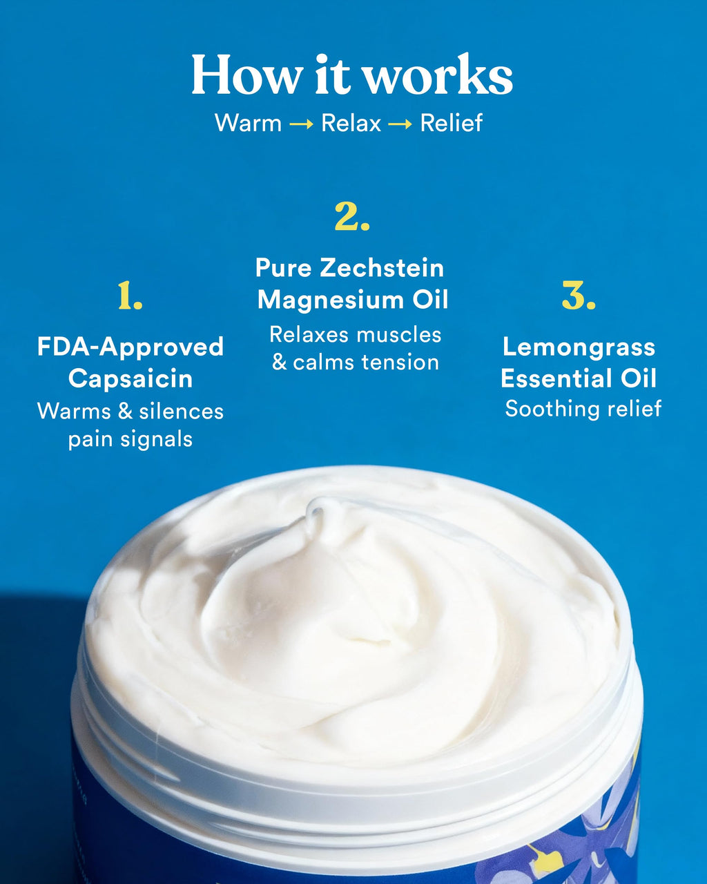ASUTRA Melt Pain Away Magnesium Cream – Warming Capsaicin Formula for Leg Cramps, Muscle Tension & Nighttime Leg Relief – Fast-Absorbing, Non-Sticky Topical Magnesium Lotion for Feet & Body ASUTRABuy Supplements Australia