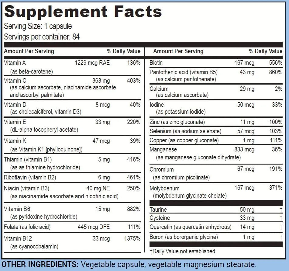 Life Enhancement One-Per-Meal Radical Shield - Multi-Antioxidant, Multivitamin and Multimineral Supplement - 84 Servings Life Enhancement
