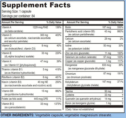 Life Enhancement One-Per-Meal Radical Shield - Multi-Antioxidant, Multivitamin and Multimineral Supplement - 84 Servings Life Enhancement