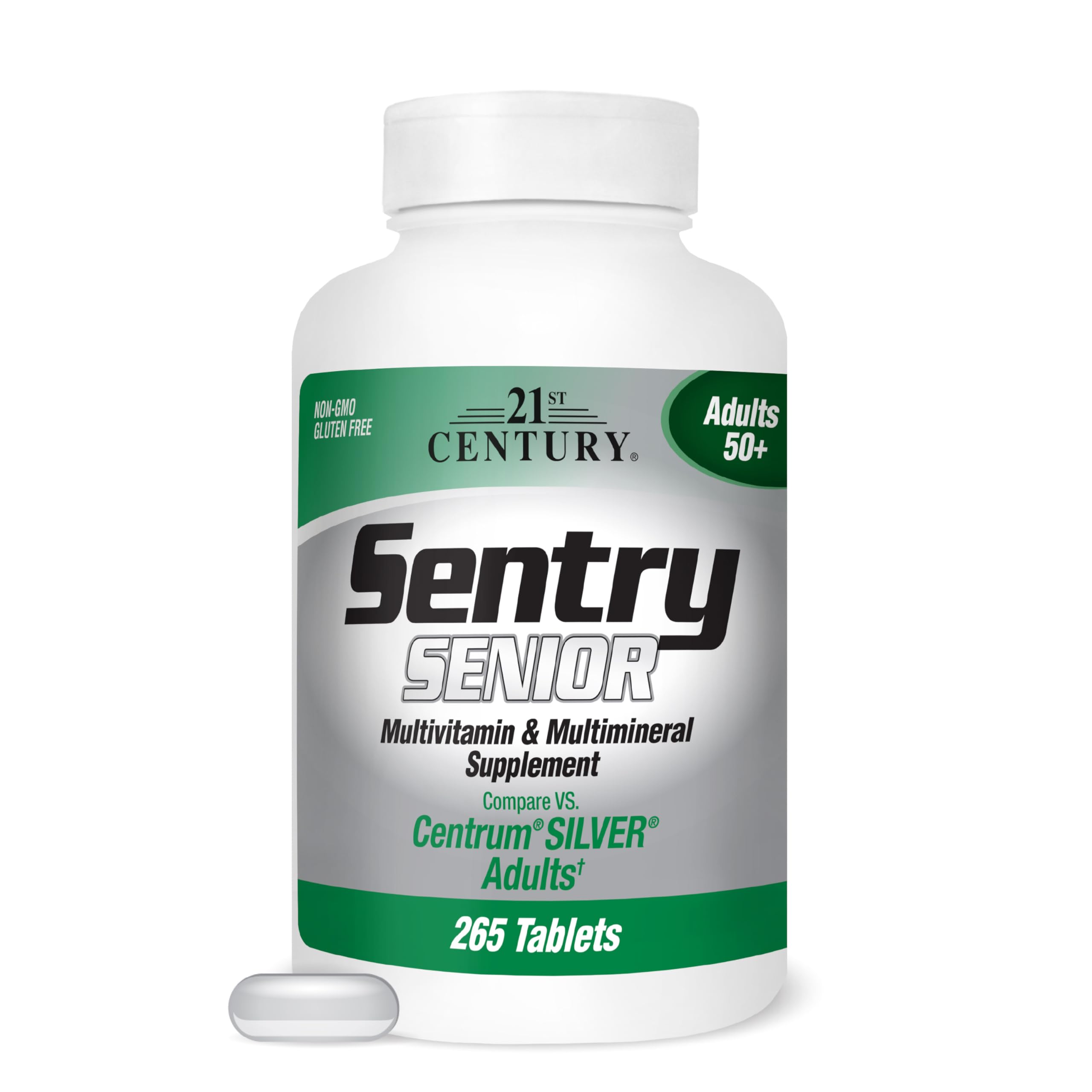21st Century Sentry Senior Tablets, 265 Count 21st CenturyBuy Supplements Australia