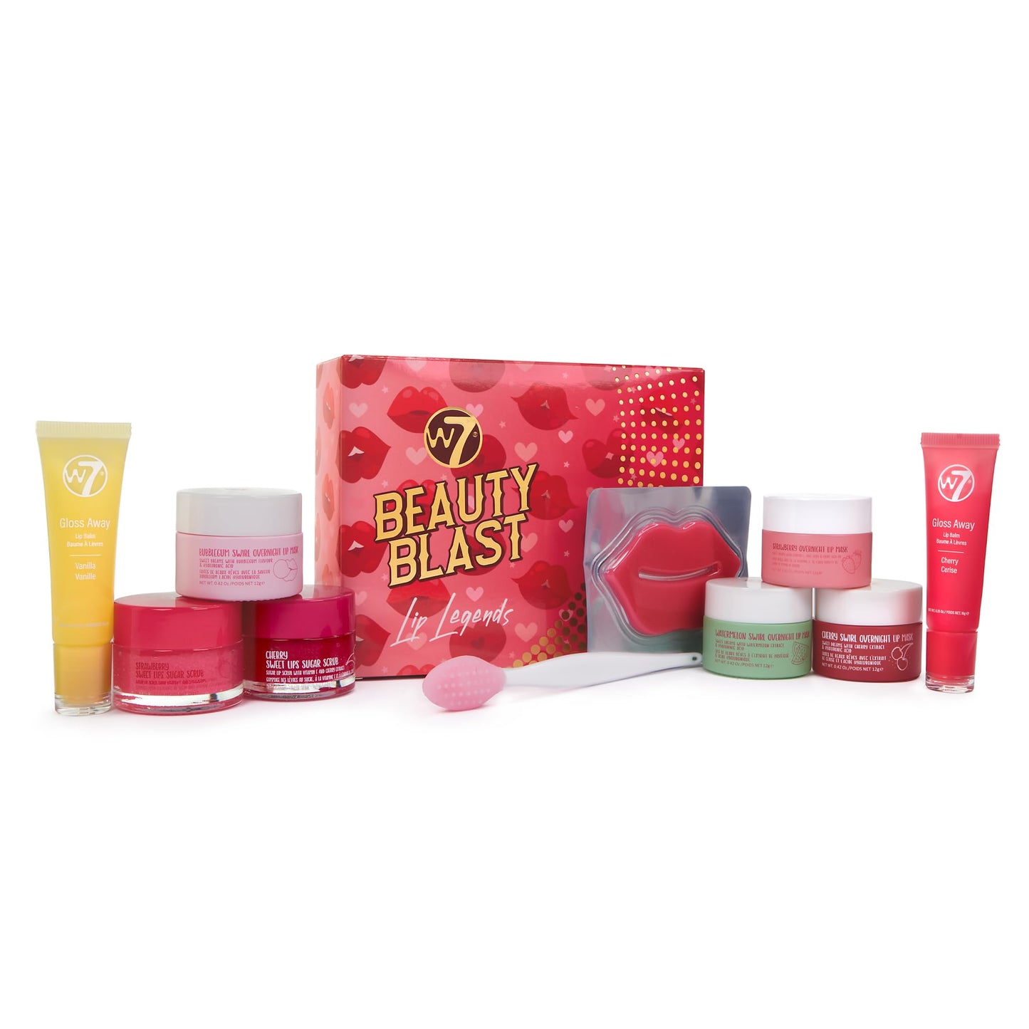 W7 Beauty Blast Lip Legends Sweet Dreams Lip Care Set - Lip Masks, Scrubs, Balms and More – Exclusive W7 Sweet Dreams Flavors Included W7Buy Supplements Australia