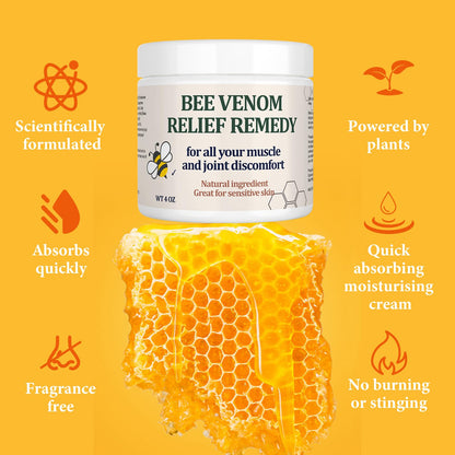 Natural Organic Bee Venom Muscle & Joint Cream, Extra Effective Muscle & Joint Care, for Neck, Hand, Feet, Knee, Muscles, Shoulder, Wrist, Elbow, Ankle, Foot Aches, Arnica, Vitamin B6 KOKOMAANEBuy Supplements Australia