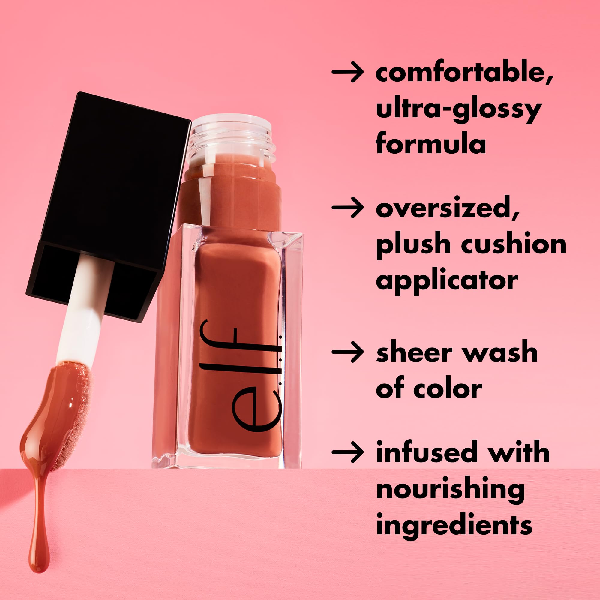 e.l.f. Glow Reviver Lip Oil, Nourishing Tinted Lip Oil For A High-shine Finish, Infused With Jojoba Oil, Vegan & Cruelty-free, Jam Session e.l.f.Buy Supplements Australia