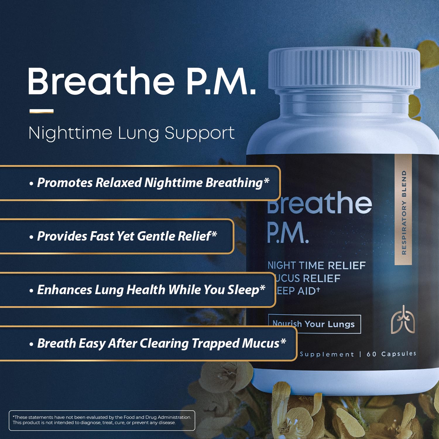 BREATHE & BREATHE PM Bundle - 60 Caps & 1 fl.oz. Mullein Drops for Lungs & Airways: Peppermint, Thyme, & Mullein Leaf Extract for Lungs Detox for Smokers - Clear Mucus & Breathe - GMO-Free & USA-Made Herbal Tea Therapy buy supplements Au