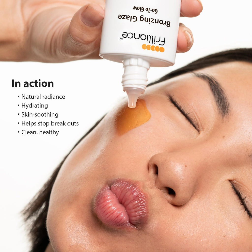 Frilliance Hydrating Go-To Glow, Bronzing Glaze Drops, Cruelty-Free Hypoallergenic for Teens of All Skin Types, 30 ml / 1 fl oz FrillianceBuy Supplements Australia