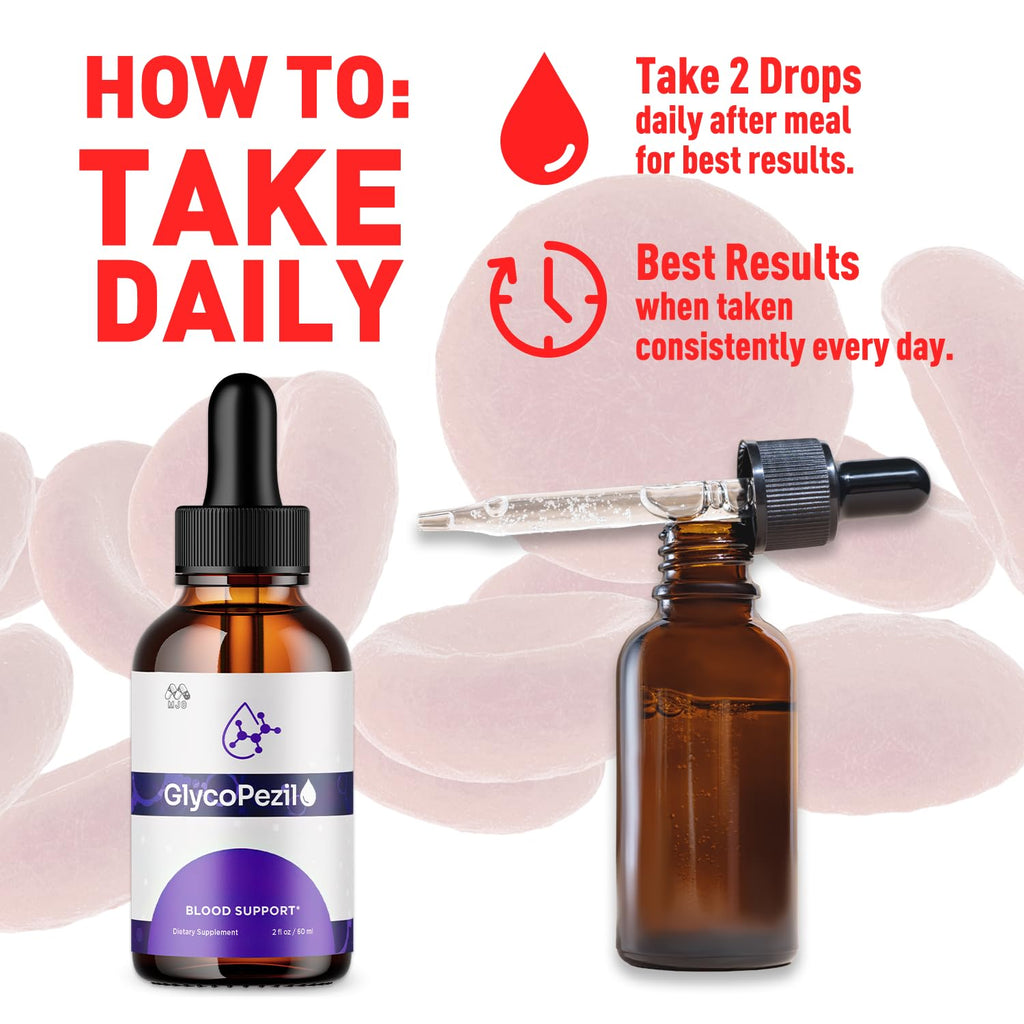 (3 Pack) Glycopezil Drops, Official Glycopezil Blood Health Support Drops with All Natural Ingredients, Advanced Health & Wellness Support Formula with Premium Vitamins for Women & Men (90 Servings) MJOBuy Supplements Australia