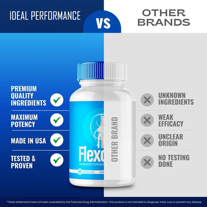 Flexopril Ultra Joint Support Capsules, Official Flexopril Supplement Pills, All-Natural Formula to Fortify Bones and Bolster Flexibility - Maximum Strength, FlexoprilUltra Pills Reviews (60 Capsules) IDEAL PERFORMANCEBuy Supplements Australia