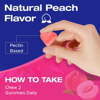 Jovariquethor Booty Gummies for Women - BBL Gummies with Multivitamins and Herbal Extracts - Peach Flavor - 60 Count Jovariquethor