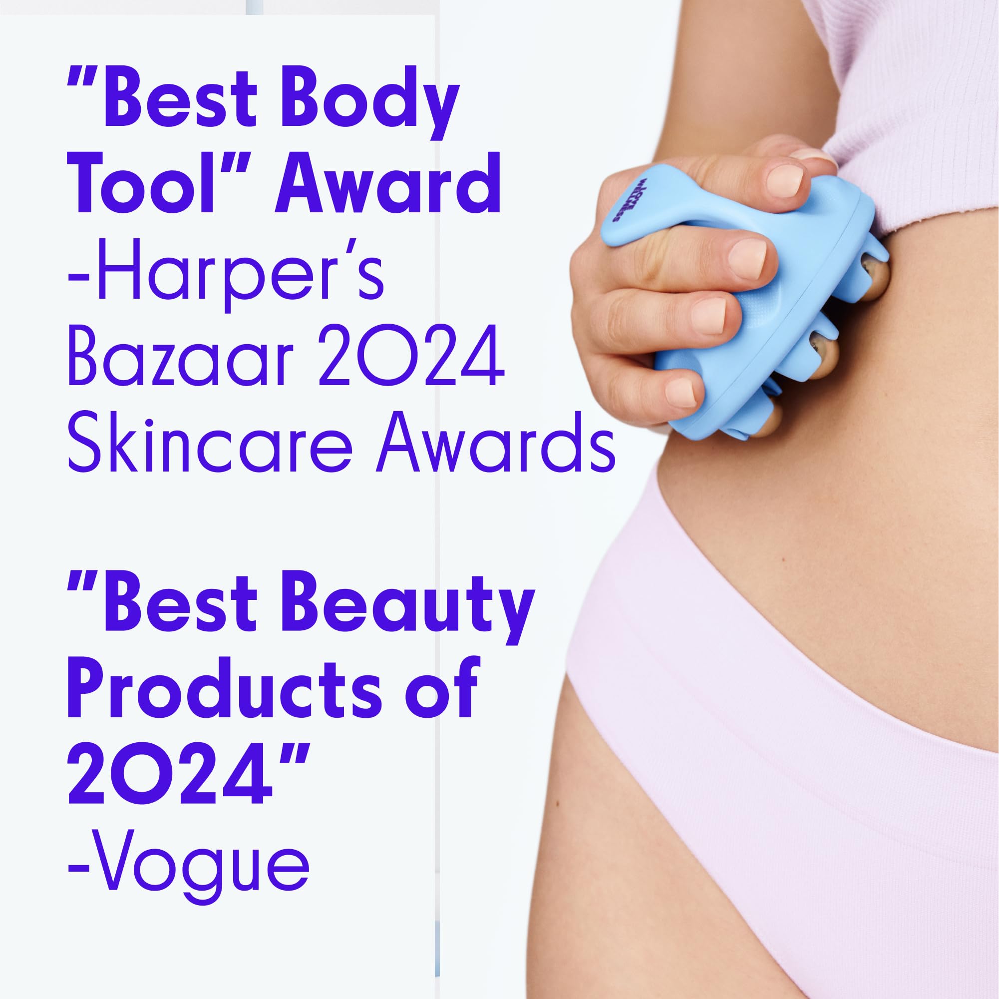 Love Wellness Bye Bye Bloat Lymphatic Massage Roller | Handheld Massager and Body Sculpting Tool | Supports Lymphatic Drainage, Bloating Relief, Skin Hydration & Boost Circulation | 1 Count Love Wellness buy supplements Au