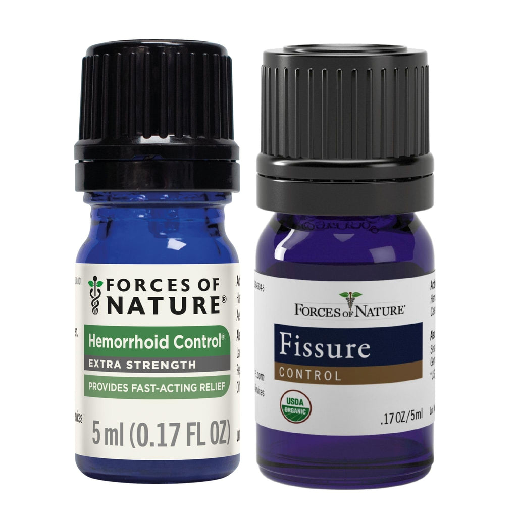 Forces of Nature Hemorrhoid Control Extra Strength (5ml) + Organic Fissure Care (5ml) | Virtual Bundle Forces of NatureBuy Supplements Australia