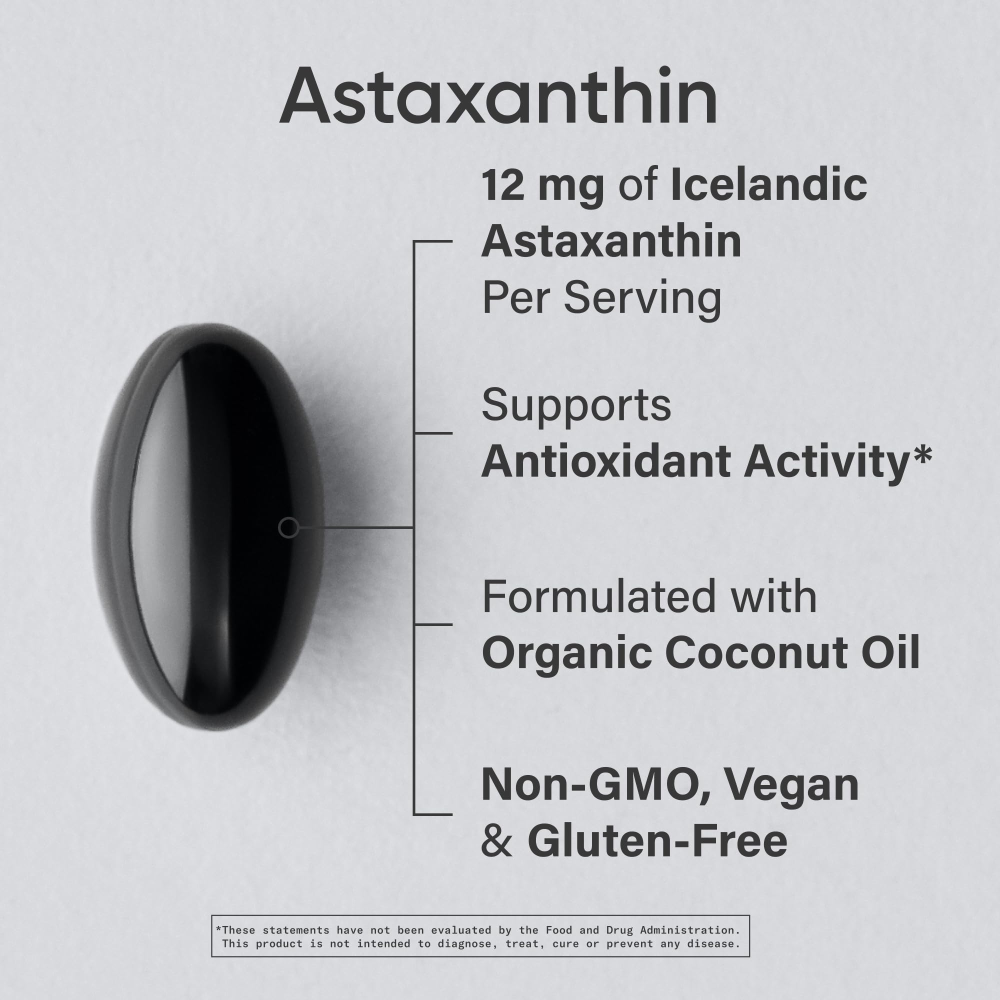 Sports Research Triple Strength Vegan Astaxanthin Supplement from Algae - Plant Based Softgels for Antioxidant Activity, Skin & Eye Health - Non-GMO Verified, Made with Coconut Oil - 12mg, 60 Count Sports Research buy supplements Au