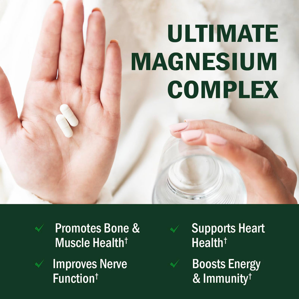 BioSchwartz Magnesium Complex Supplement (90 Capsules) 350mg Magnesium Glycinate Citrate Malate and Taurate Per Serving for Healthy Nerves Muscles Heart Sleep Support (Vegan, Gluten-Free, Non-GMO) BioSchwartz buy supplements Au